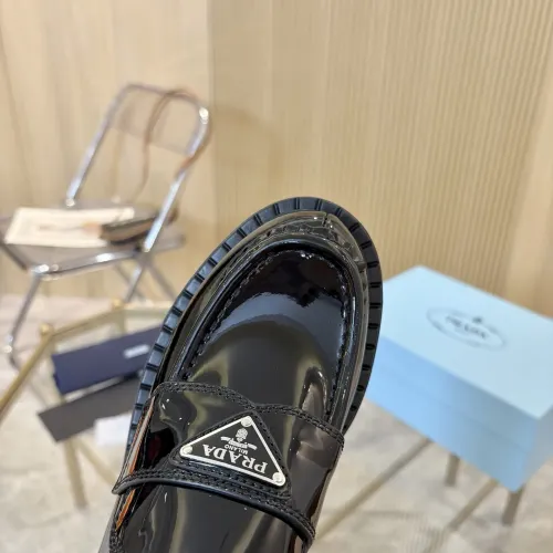 Replica Prada Leather Shoes For Women #1408705 $100.00 USD for Wholesale
