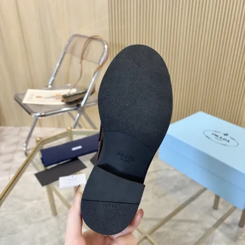 Replica Prada Leather Shoes For Women #1408705 $100.00 USD for Wholesale