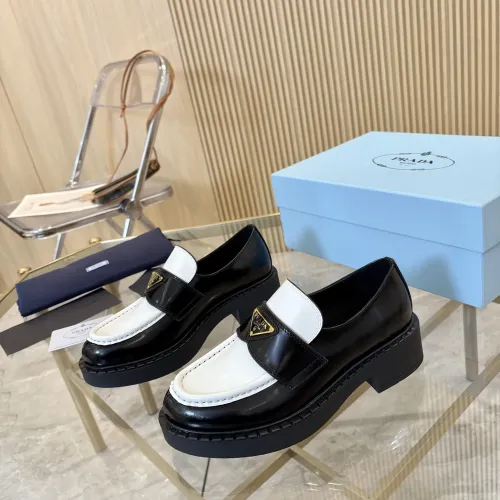 Prada Leather Shoes For Men #1408706 $105.00 USD, Wholesale Replica Prada Leather Shoes