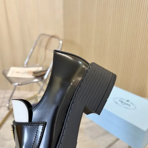 Replica Prada Leather Shoes For Women #1408707 $100.00 USD for Wholesale