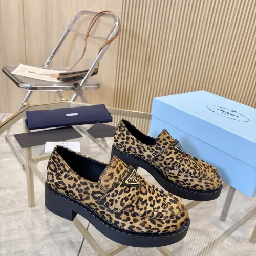 Replica Prada Leather Shoes For Men #1408712 $105.00 USD for Wholesale