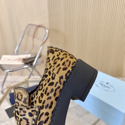 Replica Prada Leather Shoes For Women #1408713 $100.00 USD for Wholesale