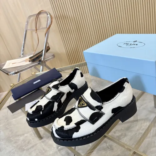 Prada Leather Shoes For Men #1408714 $105.00 USD, Wholesale Replica Prada Leather Shoes