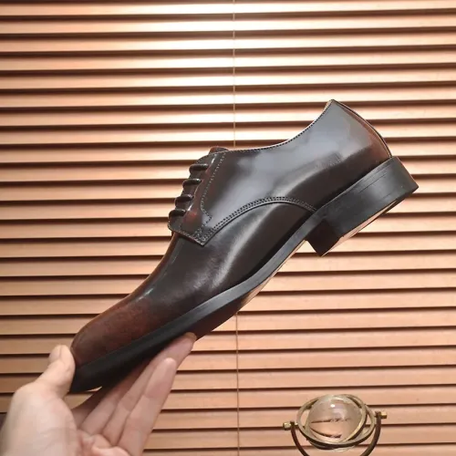 Replica Prada Leather Shoes For Men #1408717 $98.00 USD for Wholesale