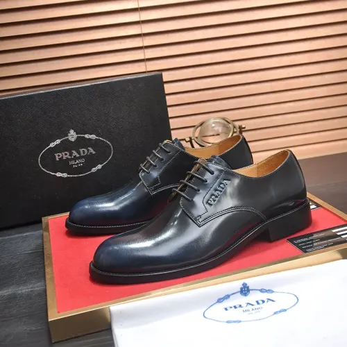 Prada Leather Shoes For Men #1408718 $98.00 USD, Wholesale Replica Prada Leather Shoes