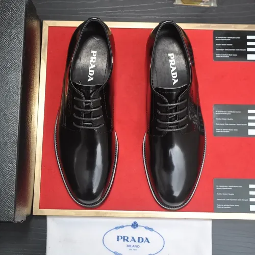 Replica Prada Leather Shoes For Men #1408719 $98.00 USD for Wholesale