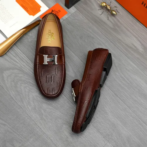 Hermes Leather Shoes For Men #1408722 $82.00 USD, Wholesale Replica Hermes Leather Shoes