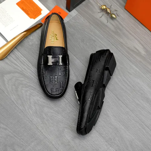 Hermes Leather Shoes For Men #1408723 $82.00 USD, Wholesale Replica Hermes Leather Shoes
