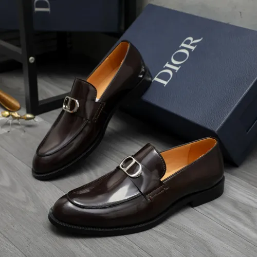 Christian Dior Leather Shoes For Men #1408728 $92.00 USD, Wholesale Replica Christian Dior Leather Shoes