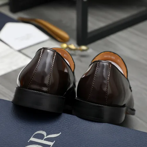 Replica Christian Dior Leather Shoes For Men #1408728 $92.00 USD for Wholesale