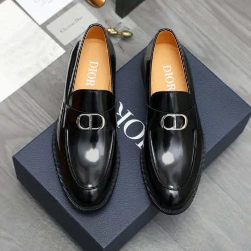 Replica Christian Dior Leather Shoes For Men #1408729 $92.00 USD for Wholesale