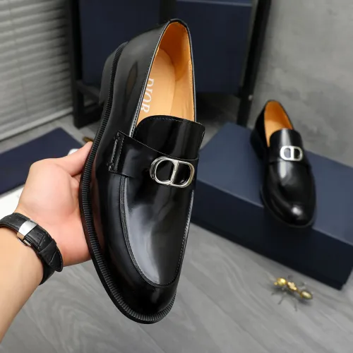 Replica Christian Dior Leather Shoes For Men #1408729 $92.00 USD for Wholesale