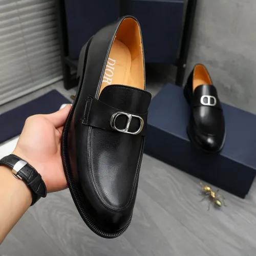 Replica Christian Dior Leather Shoes For Men #1408730 $92.00 USD for Wholesale
