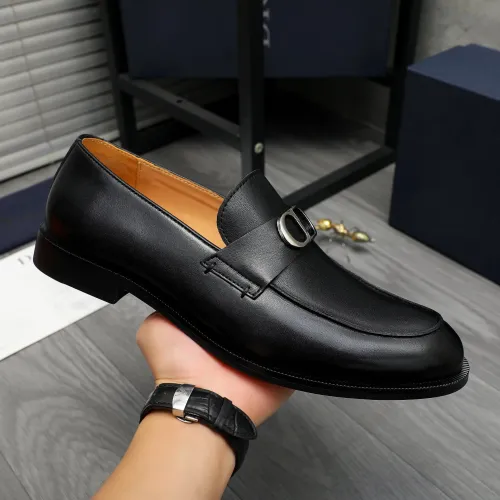 Replica Christian Dior Leather Shoes For Men #1408730 $92.00 USD for Wholesale