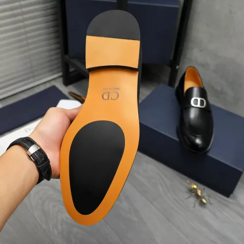Replica Christian Dior Leather Shoes For Men #1408730 $92.00 USD for Wholesale