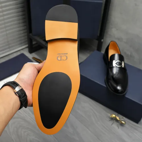 Replica Christian Dior Leather Shoes For Men #1408733 $92.00 USD for Wholesale