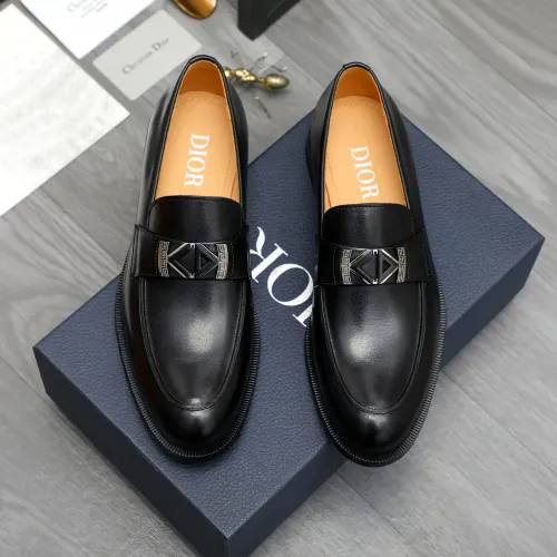 Replica Christian Dior Leather Shoes For Men #1408734 $92.00 USD for Wholesale