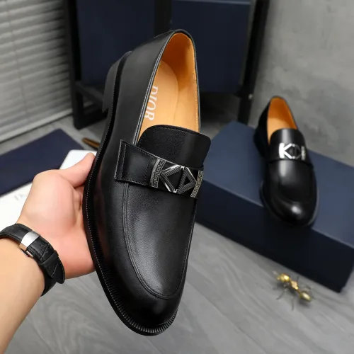 Replica Christian Dior Leather Shoes For Men #1408734 $92.00 USD for Wholesale