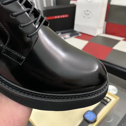 Replica Prada Leather Shoes For Men #1408755 $115.00 USD for Wholesale