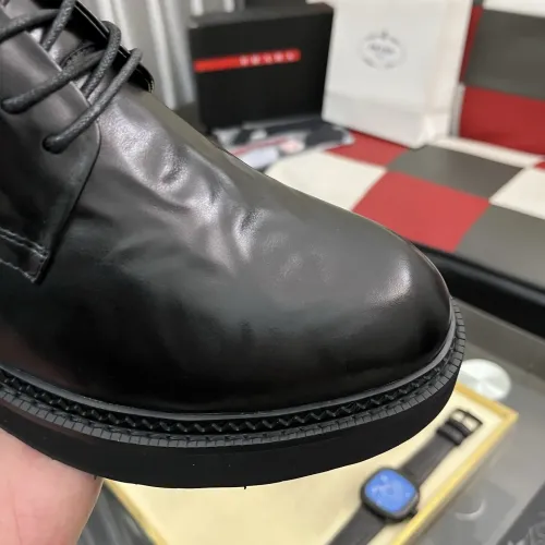 Replica Prada Leather Shoes For Men #1408757 $115.00 USD for Wholesale