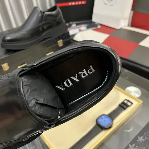 Replica Prada Leather Shoes For Men #1408767 $115.00 USD for Wholesale