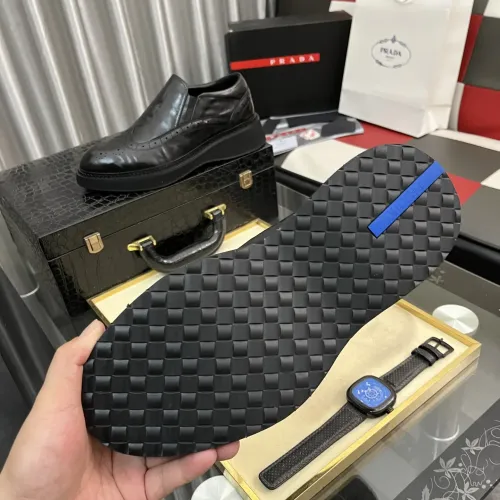 Replica Prada Leather Shoes For Men #1408768 $115.00 USD for Wholesale