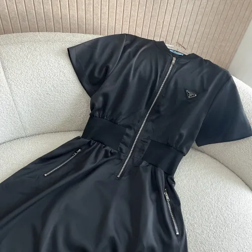 Replica Prada Dresses Short Sleeved For Women #1408777 $76.00 USD for Wholesale