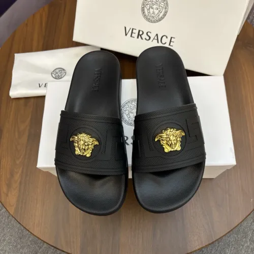 Replica Versace Slippers For Men #1408794 $48.00 USD for Wholesale