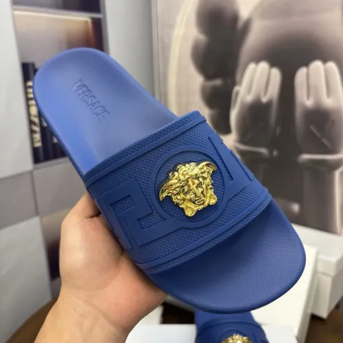 Replica Versace Slippers For Men #1408801 $48.00 USD for Wholesale