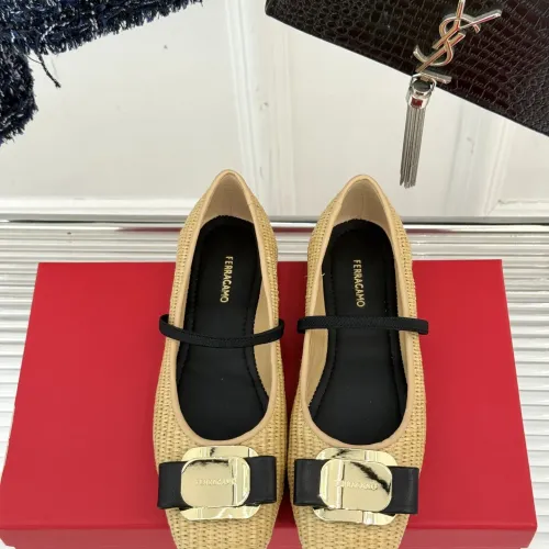 Replica Salvatore Ferragamo Flat Shoes For Women #1408915 $102.00 USD for Wholesale
