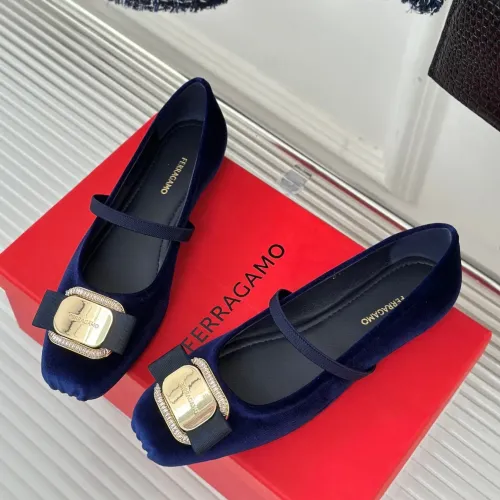 Salvatore Ferragamo Flat Shoes For Women #1408918 $105.00 USD, Wholesale Replica Salvatore Ferragamo Flat Shoes
