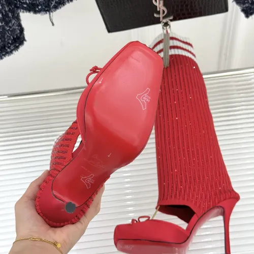 Replica Christian Louboutin Boots For Women #1408942 $150.00 USD for Wholesale