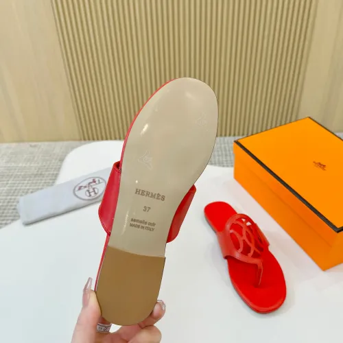 Replica Hermes Slippers For Women #1409029 $82.00 USD for Wholesale