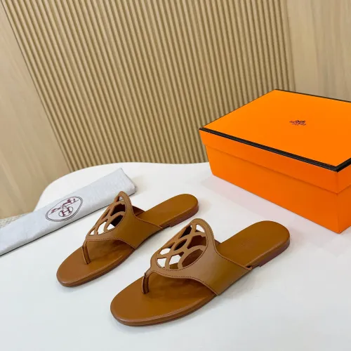 Replica Hermes Slippers For Women #1409033 $82.00 USD for Wholesale