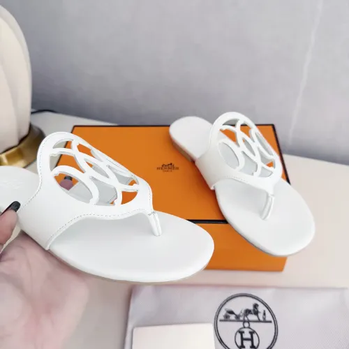 Replica Hermes Slippers For Women #1409049 $82.00 USD for Wholesale