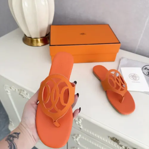 Replica Hermes Slippers For Women #1409054 $82.00 USD for Wholesale