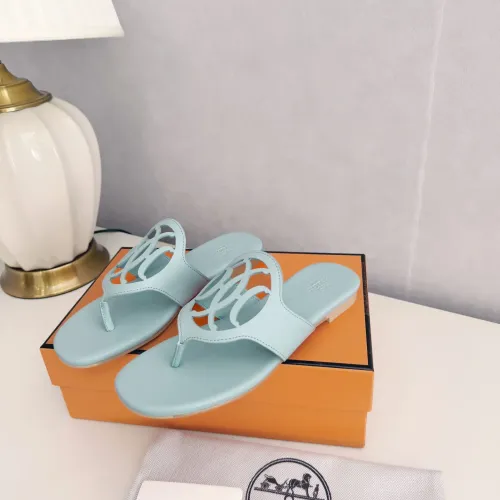 Replica Hermes Slippers For Women #1409060 $82.00 USD for Wholesale