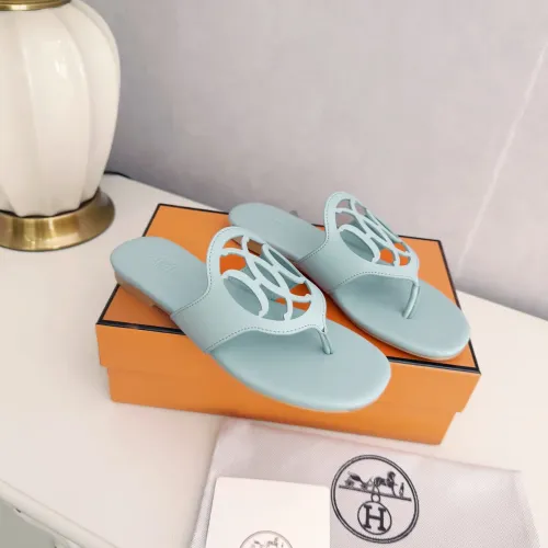 Replica Hermes Slippers For Women #1409060 $82.00 USD for Wholesale