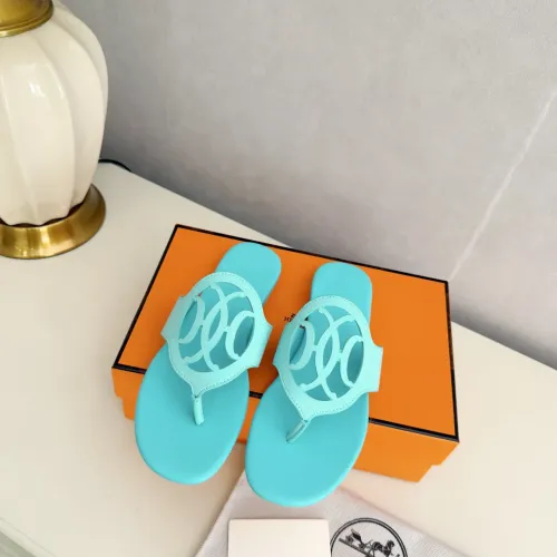 Replica Hermes Slippers For Women #1409061 $82.00 USD for Wholesale