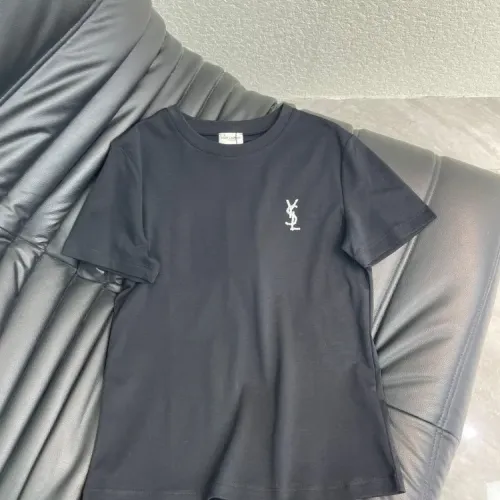 Yves Saint Laurent YSL T-shirts Short Sleeved For Women #1409107 $52.00 USD, Wholesale Replica Yves Saint Laurent YSL T-shirts