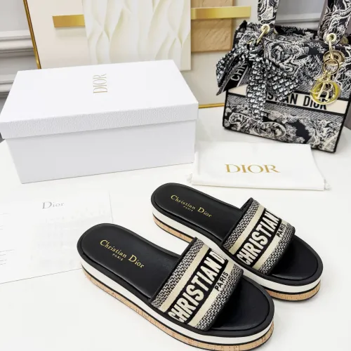 Replica Christian Dior Slippers For Women #1409176 $85.00 USD for Wholesale