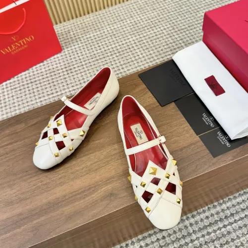 Valentino Flat Shoes For Women #1409206 $105.00 USD, Wholesale Replica Valentino Flat Shoes