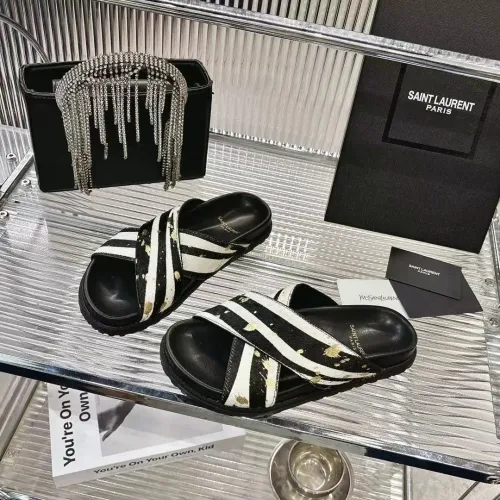 Yves Saint Laurent YSL Slippers For Women #1409236 $85.00 USD, Wholesale Replica Yves Saint Laurent YSL Slippers