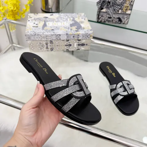 Replica Christian Dior Slippers For Women #1409330 $85.00 USD for Wholesale