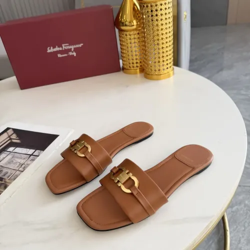 Salvatore Ferragamo Slippers For Women #1409345 $82.00 USD, Wholesale Replica Salvatore Ferragamo Slippers