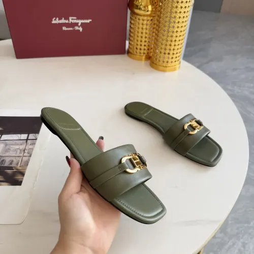 Replica Salvatore Ferragamo Slippers For Women #1409346 $82.00 USD for Wholesale
