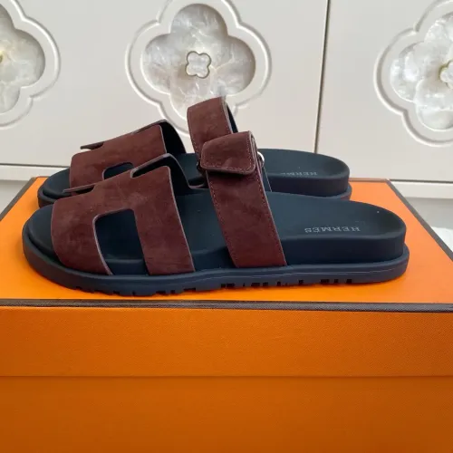 Replica Hermes Slippers For Men #1409372 $98.00 USD for Wholesale