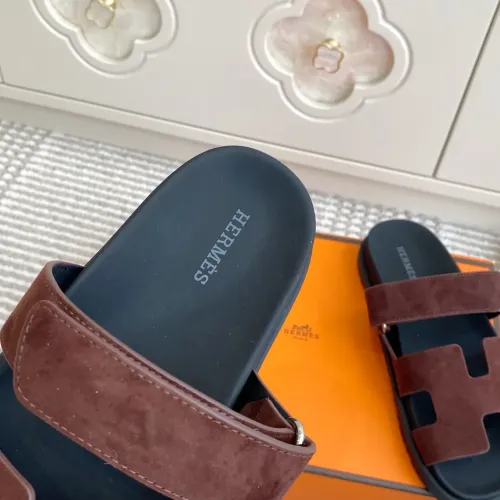 Replica Hermes Slippers For Men #1409372 $98.00 USD for Wholesale