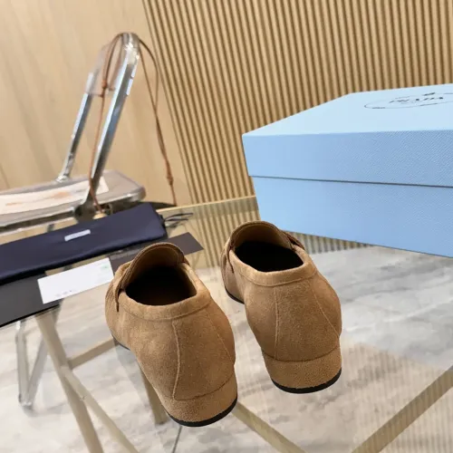 Replica Prada Leather Shoes For Women #1409384 $102.00 USD for Wholesale