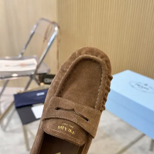 Replica Prada Leather Shoes For Women #1409385 $102.00 USD for Wholesale